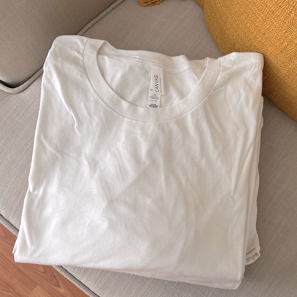 BULK SET- 9 Bella Canvas Vintage White Tees